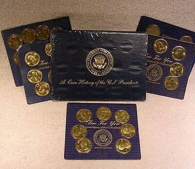 Coin History Of The U.S. Presidents Readers Digest Qty 41 Brass Coins - Sealed  • $59.98