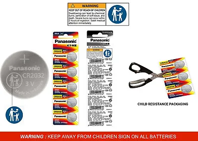 Panasonic CR2032 Lithium Battery 3V Coin Cell Batteries ECR2032 DL2032 • $1.99