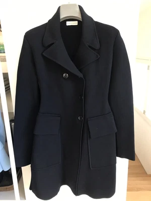 $350 • Buy Scanlon Theodore Crepe Knit Long Jacket - NAVY - Size Small (8 -10)