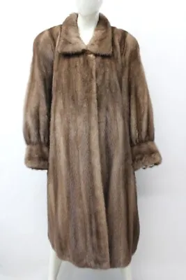 Excellent Canadian Lutetia Mink Fur Coat Jacket Women Woman Size 8-10 Medium • $807.50