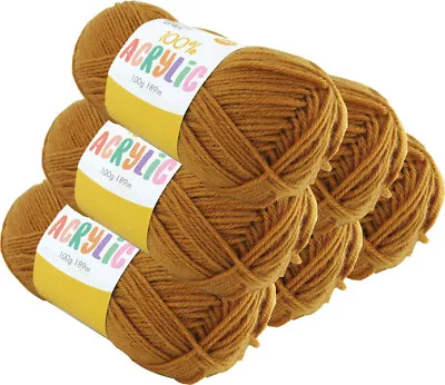 Acrylic Yarn 100g 189m 8ply Mustard (Product # 093269) • $3.30