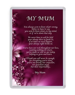 Personalised My Mum Fridge Magnet Birthday Mothers Day Christmas Gift Present • £3.99