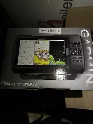 Garmin STRIKER Vivid 7cv Marine Fishfinder + Transducer Brand New Free Shipping • $399.95