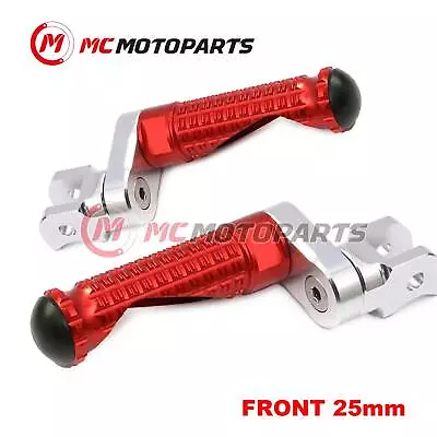 For Yamaha Vmax 1700 09-17 16 15 14 13 12 MPRO 25mm Extended RED Front Foot Pegs • $54.86