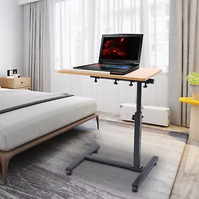 Laptop Desk Angle Height AdjustableRolling Cart Over Bed Hospital Table Stand • $55