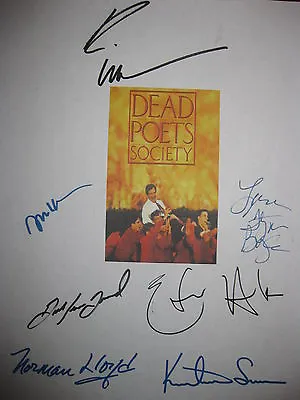 Dead Poets Society Signed Film Script Robin Williams Ethan Hawke Josh Charles Rp • $19.99