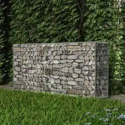 Gabion Basket Steel Galvanised Wire Cage For Garden Rock Stone Wall 200x50x100cm • £90.99
