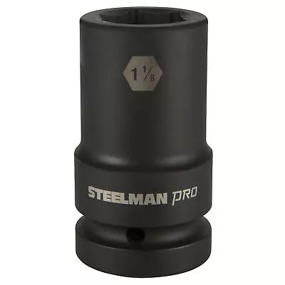 Steelman Pro 1 In. Drive 1-1/8 In. 6-Pt Thin Wall Deep Impact Socket 79340 • $27.99