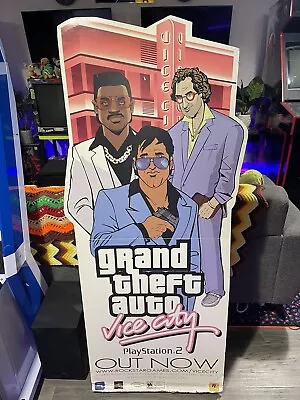 Grand Theft Auto (GTA) Vice City Cardboard Retail Standee. Authentic And Rare. • $900