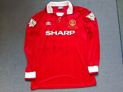 Signed Manchester United 1993/94 Shirt With Pics And Video Proof • £60