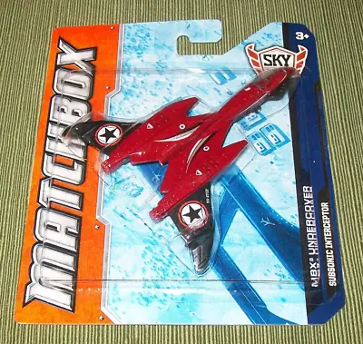 MATCHBOX SKY BUSTERS SUBSONIC INTERCEPTOR (red) MBX 2012 W5320-0910 • $15