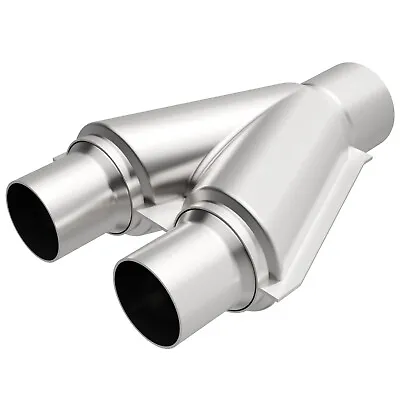 Magnaflow 10748 Universal Y-Pipe 2  Dual 2.5  Single 10  Long Stainless Steel • $86.17