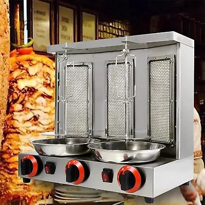 Shawarma Doner Kebab Machine LP Gas Rotating Rotisserie Oven Automatic Grill New • $320