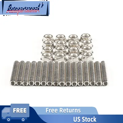 Stainless Steel Bolts Exhaust Manifold Header Stud Kit For Ford F150 4.6/5.4L V8 • $10.43