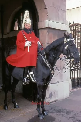 #SQ -a Vintage 35mm Slide Photo- Guard On Horse - United Kingdom - 1976 • $6.50