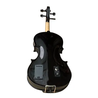 Zest Violins Are Stylish Eye-Catching 4/4 Electro Acoustic Black Violin Big Pack • £119.99