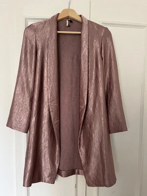 £30 • Buy Topshop Metallic Pink Jacket UK 8