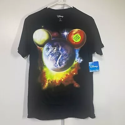 Disney Planet Mickey Mouse Unisex Short Sleeves T-shirt Glows In The Dark Small • $16.99