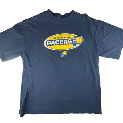 Indiana Pacers Y2k 2000s Vintage T-shirt Men's XL Fit Oval Logo • $19.99