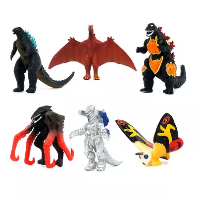 6Pcs Godzilla Monster King Mothra Burning Anguirus 6cm Action Figure Model Toys • $17.99