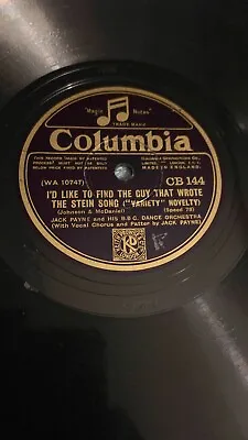 Rare 78rpm Record V JACK PAYNE : I'd Like To Find The Guy.. Columbia CB 144 • £3.49