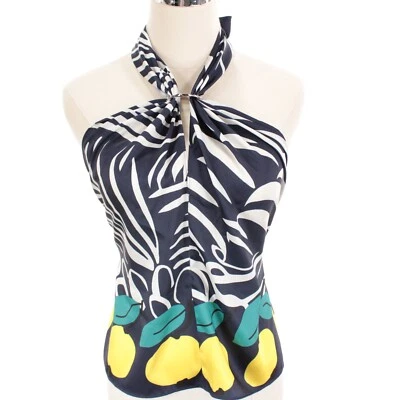 $157.49 • Buy Staud NWT Printed Halter Top Size X-Small In Navy Blue/Citrus 100% Polyester