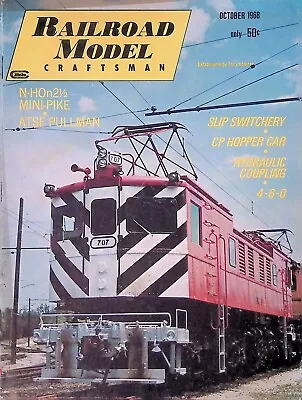 Railroad Model Craftsman Magazine October 1968 ATSF Pullman CP Hopper Car • $9.99