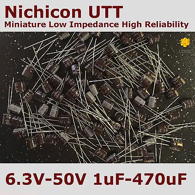 £3.99 • Buy Nichicon UTT Miniature 105°C High Reliability Low Impedance Capacitor/Capacitors