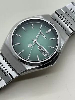 Seiko 4623-8010 Type II Green Dial Vintage Gents Watch  • $186.64