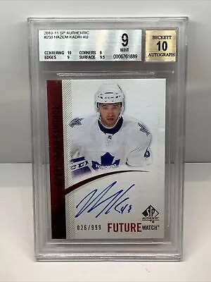 2010-11 Sp Authentic Future Watch Nazem Kadri #26/999 **beckett 9 Mint Auto 10** • $109.65