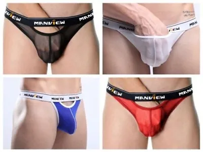 £13.37 • Buy Thong Sheer Transparent 4 Color 3 Size Choice Manview By NEOFAN Ref M05