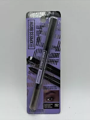 Maybelline Express Brow 2-In-1 Pencil Powder 262 Black Brown Instantly Fuller • $8.50