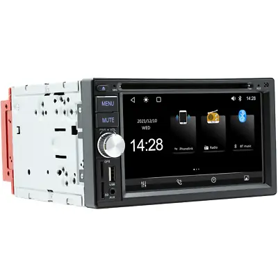 Double Din 6.2in Car Radio Carplay Android Auto DVD Player Bluetooth FM AUX USB • $131.30