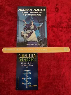 Modern Magick / Spells / Simplified Magic (Lot 3 Books) • $23.95