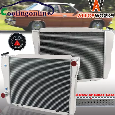 Aluminum Radiator 3 Rows Fits 1972-1982 Ford XE XC XD XF Falcon Fairmont 6Cyl V8 • $192