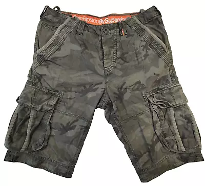 Superdry Core Ripstop Cargo Shorts Men’s Size Medium W32 VGC Camo Casual Travel • $22.39