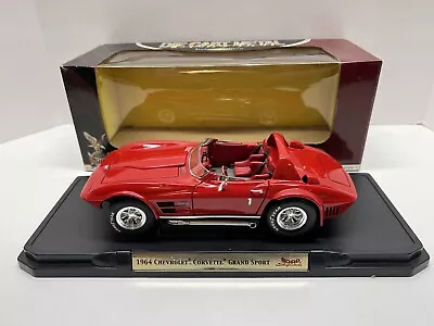 Road Signature 1964 Chevrolet Corvette Grand Sport 1/18 Red Diecast Model Car • $34.95