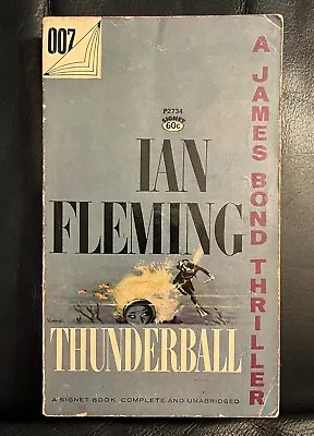 THUNDERBALL By Ian Fleming - James Bond 007 - 1961 Vintage Paperback • $12.95