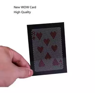 High Quality Amazing Wow Card Magic Trick Plastic Card Change Illusion With Box • £5.49