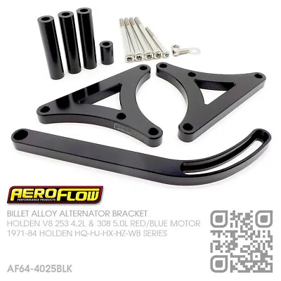 Aeroflow Alternator Bracket Billet Lhs [holden V8 253-308 Hq-hj-hx-hz-wb Monaro] • $311.71
