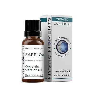 Mystic Moments | Safflower Organic Carrier Oil  - 100% Pure - 10ml • £3.95