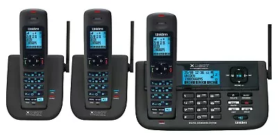 Uniden XDECT R055+2 CORDLESS PHONE SYSTEM W/ AC Power Adaptors3 Phone Handsets • $649