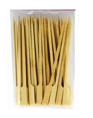 £3.49 • Buy 50x 20cm BBQ Bamboo Skewers Wooden Kebab Sticks Fruit Chocolate Fountain Satay
