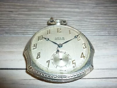 Antique Gruen Semithin Mechanical Pocket Watch For Parts Repair • $28