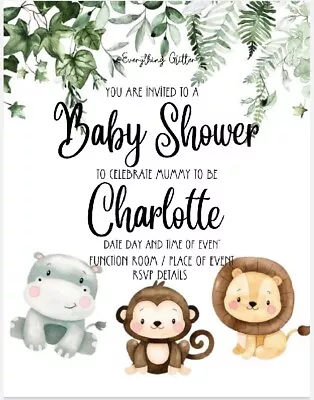 Baby Shower Digital Invites Pdf • £2.30