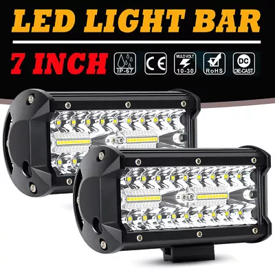 2x 7  LED Marine Spreader Lights Deck/Mast Lamps For Boat Spot Light Bar White • $25.64