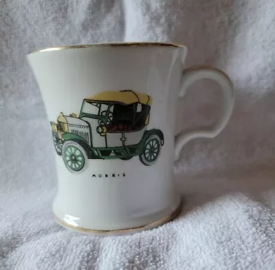 Vintage Mustache Guard Coffee Mug Cup Vintage Car Morris Japan C-737  • $6.75