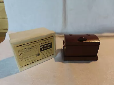 Vintage Miniature Dollhouse Early American Captain's Trunk  1:12 Scale • $20