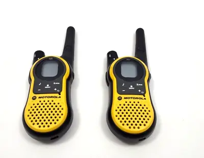 Motorola Talkabout MH230R Handheld Two Way Radio Walkie-Talkie Yellow (Set Of 2) • $38.49