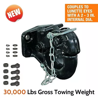 15 Ton Forged Steel Pintle Hook Hitch For Towing Military Agricultural Trailer • $121.02